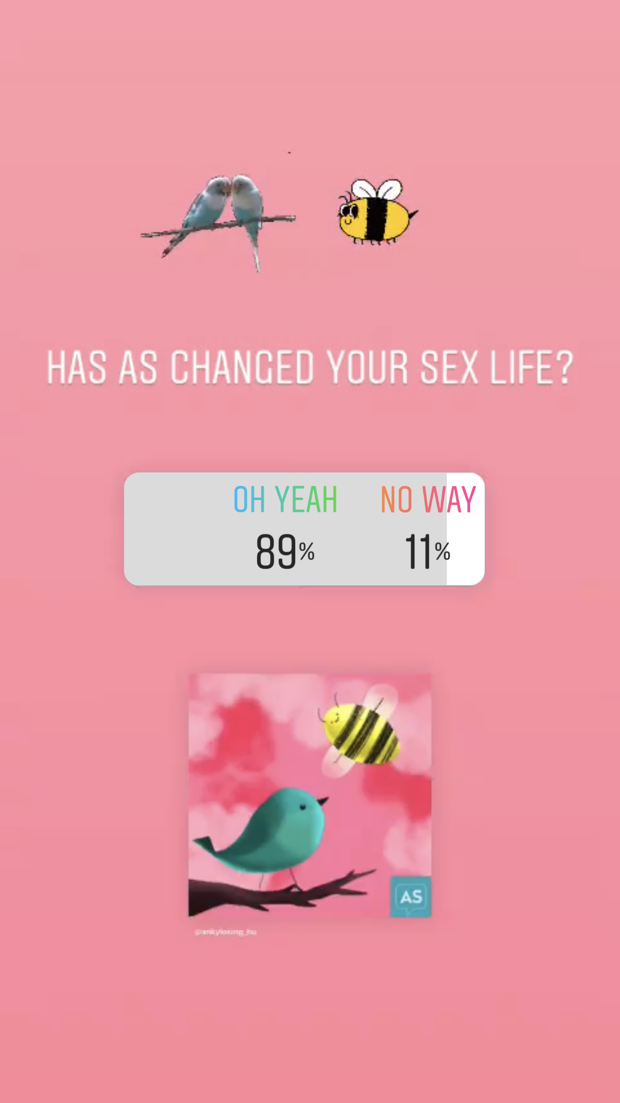 89 percent of people say AS has affected their sex life